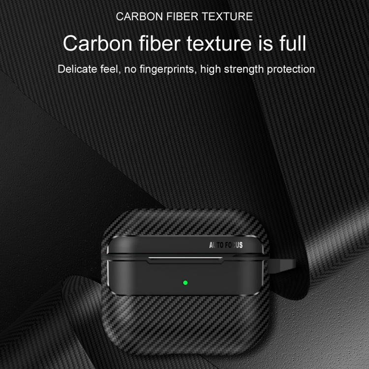 For AirPods Pro Carbon Fiber Texture Anti-fall Earphone Protective Case(Green) - For AirPods Pro by PMC Jewellery | Online Shopping South Africa | PMC Jewellery | Buy Now Pay Later Mobicred