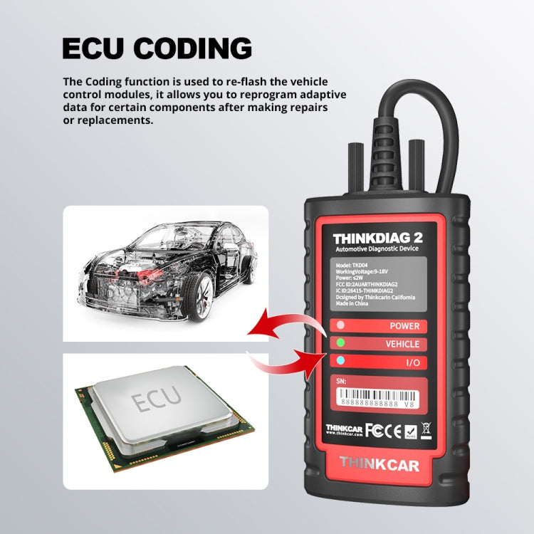 THINKCAR ThinkDiag 2 SP164-V Car Full System Diagnosis OBD2 Scanner - Code Readers & Scan Tools by PMC Jewellery | Online Shopping South Africa | PMC Jewellery | Buy Now Pay Later Mobicred