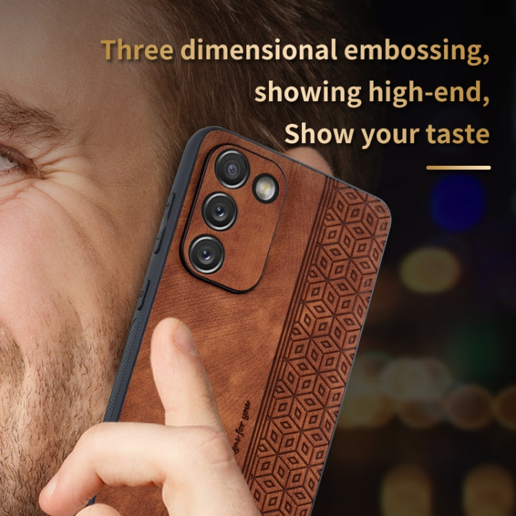 For Samsung Galaxy S20 FE / S20 Lite AZNS 3D Embossed Skin Feel Phone Case(Black) - Galaxy S20 FE Cases by AZNS | Online Shopping South Africa | PMC TechLife | Buy Now Pay Later Mobicred
