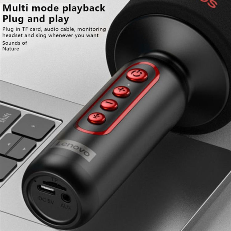 Lenovo ThinkPlus M1 Wireless Handheld Microphone Karaoke Speaker(Black) - Microphone by Lenovo | Online Shopping South Africa | PMC Jewellery | Buy Now Pay Later Mobicred