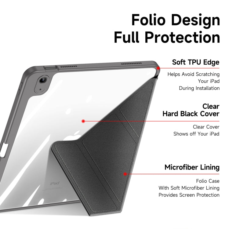 For iPad 2025 / 2022 DUX DUCIS Magi Series Smart Leather Tablet Case(Grey) - free shipping - PMC Jewellery - Order now!