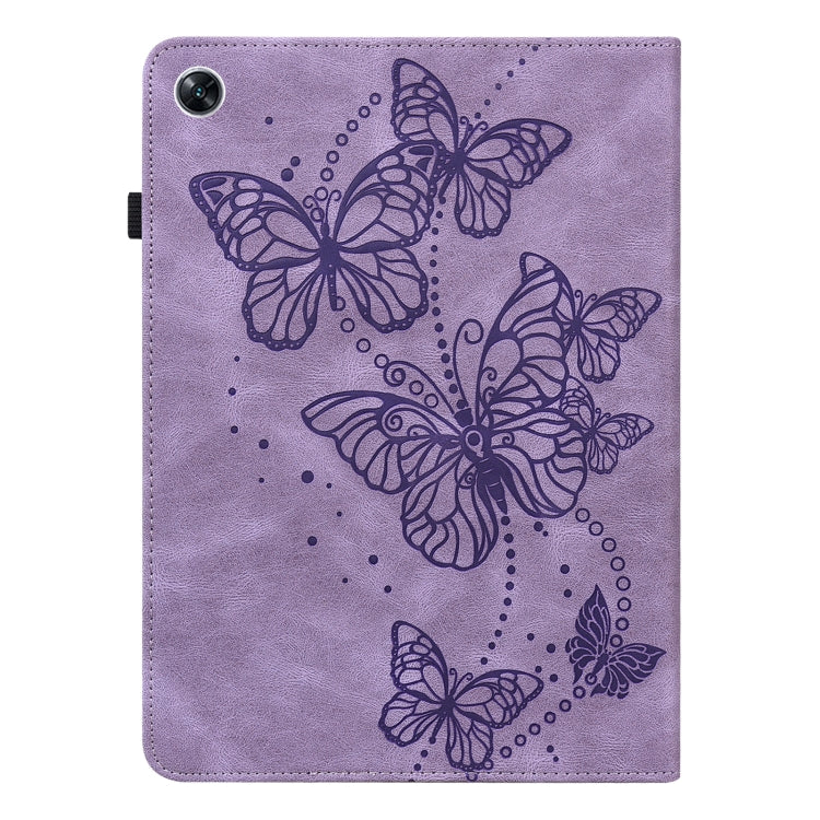 For OPPO Pad Air 2022 Embossed Butterfly Pattern Leather Tablet Case(Purple) - OPPO by PMC TechLife | Online Shopping South Africa | PMC TechLife | Buy Now Pay Later Mobicred