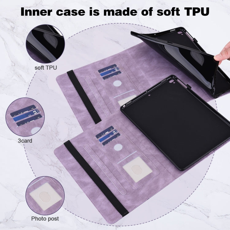 For OPPO Pad Air 2022 Embossed Butterfly Pattern Leather Tablet Case(Purple) - OPPO by PMC TechLife | Online Shopping South Africa | PMC TechLife | Buy Now Pay Later Mobicred