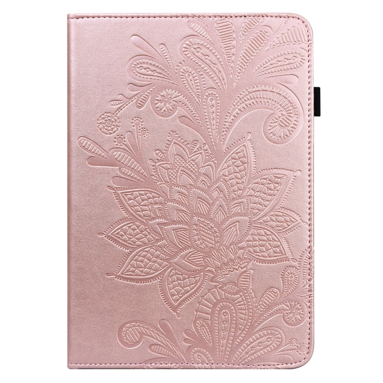 For Realme Pad X Lace Flower Embossing Pattern Leather Tablet Case(Pink) - Realme by PMC TechLife | Online Shopping South Africa | PMC TechLife | Buy Now Pay Later Mobicred