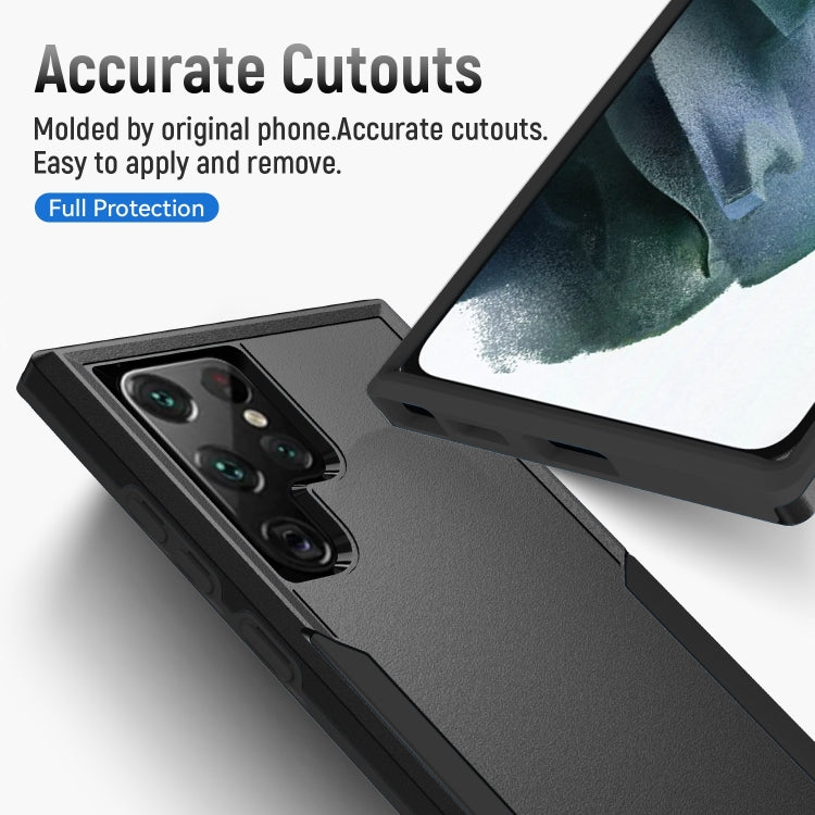 For Samsung Galaxy S23 Ultra 5G Pioneer Armor PC + TPU Phone Case(Black) - Galaxy S23 Ultra 5G Cases by PMC TechLife | Online Shopping South Africa | PMC TechLife