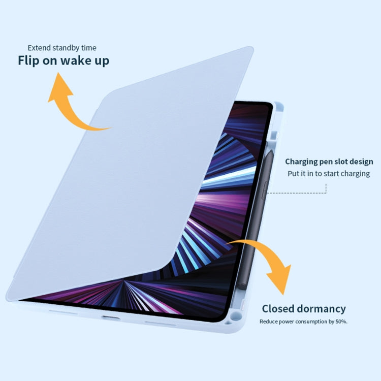 For Honor Tablet V7 Pro Acrylic 360 Degree Rotation Holder Tablet Leather Case(Baby Pink) - Honor by PMC TechLife | Online Shopping South Africa | PMC TechLife | Buy Now Pay Later Mobicred