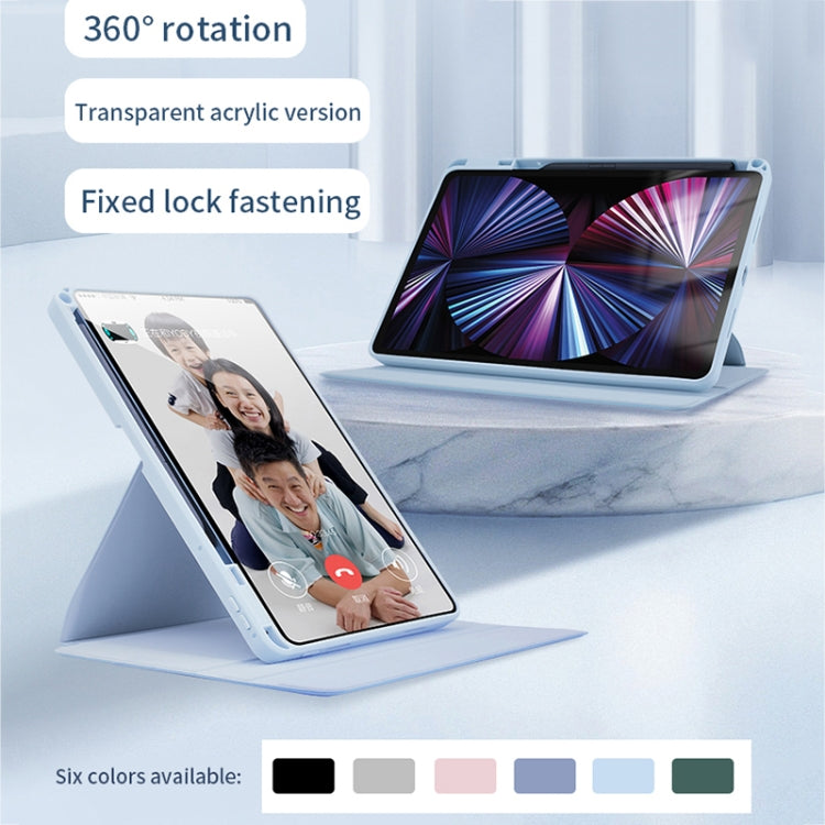 For Honor Tablet V7 Pro Acrylic 360 Degree Rotation Holder Tablet Leather Case(Baby Pink) - Honor by PMC TechLife | Online Shopping South Africa | PMC TechLife | Buy Now Pay Later Mobicred