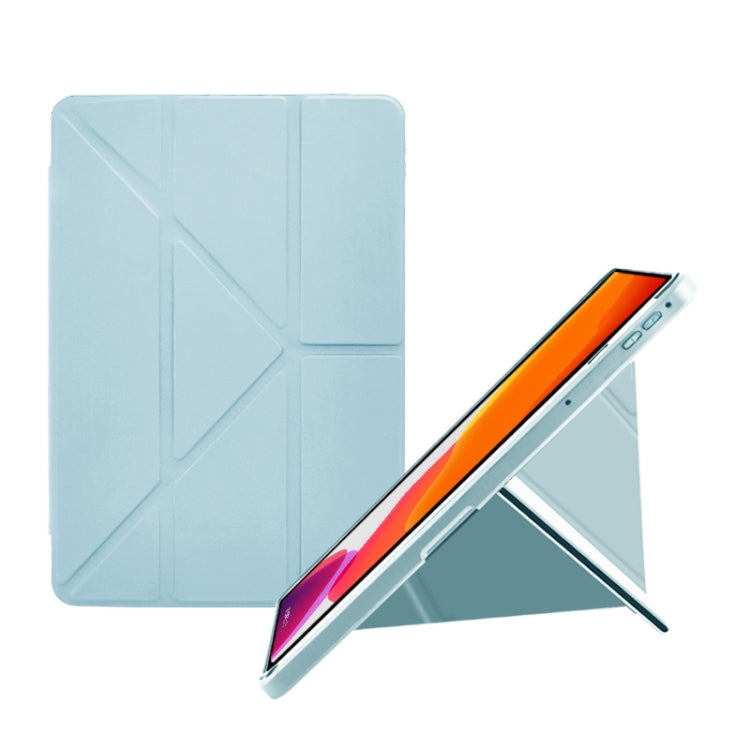 For OPPO Pad Air 10.3 2022 Acrylic 2 in 1 Y-fold Smart Leather Tablet Case(Ice White) - OPPO by PMC TechLife | Online Shopping South Africa | PMC TechLife | Buy Now Pay Later Mobicred