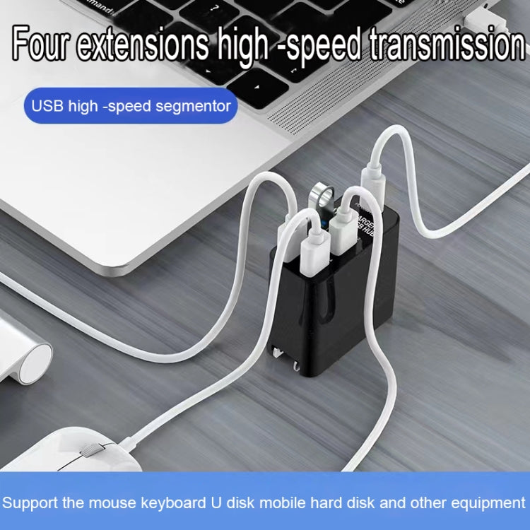 X83 65W Output USB-C / Type-C + 4 Ports USB HUB PD Charger, US Plug - USB Charger by PMC Jewellery | Online Shopping South Africa | PMC Jewellery | Buy Now Pay Later Mobicred
