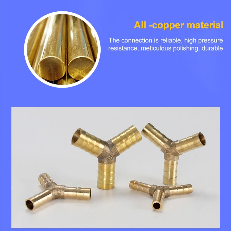 LAIZE 2pcs Pagoda Y-type Three Way Pneumatic Components, Caliber:8mm - Interface Series by LAIZE | Online Shopping South Africa | PMC TechLife | Buy Now Pay Later Mobicred