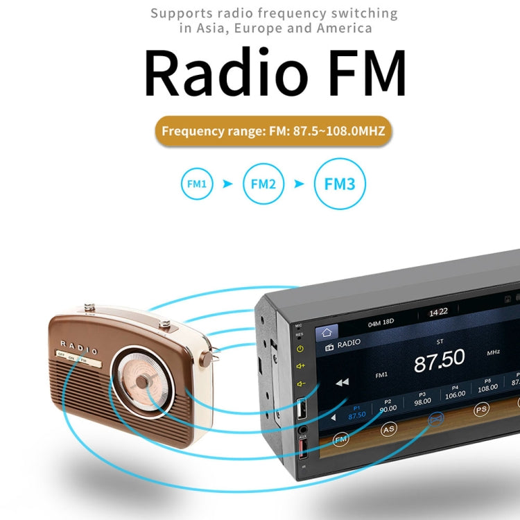 7 inch Wireless CarPlay Car MP5 Player Support Mirror Link - Car MP3 & MP4 & MP5 by PMC TechLife | Online Shopping South Africa | PMC TechLife | Buy Now Pay Later Mobicred