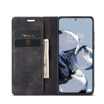 For Xiaomi 12T / 12T Pro CaseMe 013 Multifunctional Horizontal Flip Leather Phone Case(Coffee) - Xiaomi Cases by CaseMe | Online Shopping South Africa | PMC Jewellery | Buy Now Pay Later Mobicred