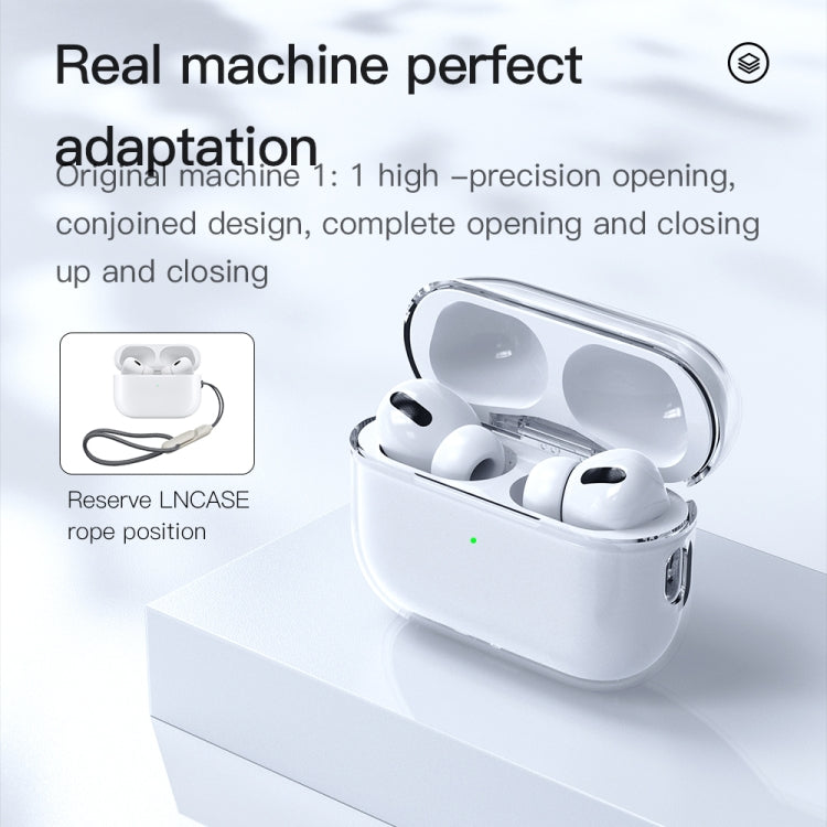 For AirPods Pro 2 TOTUDESIGN Soft Series AA-137 Siamese Earphone TPU Protective Case(Clear) - For AirPods Pro 2 by TOTUDESIGN | Online Shopping South Africa | PMC Jewellery | Buy Now Pay Later Mobicred