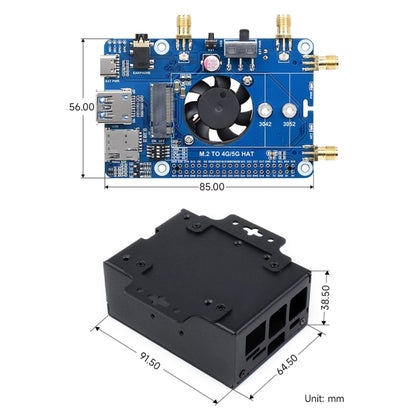 Waveshare SIM8262E-M2/SIM8202G-M2 5G HAT for Raspberry Pi - Mini PC Accessories by WAVESHARE | Online Shopping South Africa | PMC Jewellery | Buy Now Pay Later Mobicred