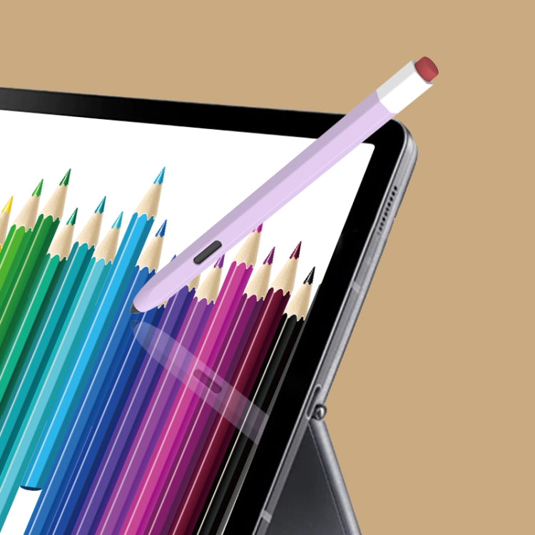 For Samsung Galaxy Tab S6 Lite P610/P615 LOVE MEI Soft Silicone Stylus Pen Protective Case(Black) - Pencil Accessories by LOVE MEI | Online Shopping South Africa | PMC TechLife | Buy Now Pay Later Mobicred