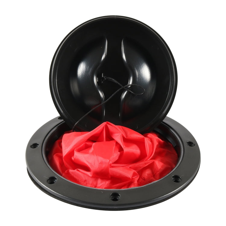 A6651-01 Universal 6 inch Round Deck Hatch Cover with Red Mesh Pocket - Marine Accessories & Parts by PMC Jewellery | Online Shopping South Africa | PMC Jewellery | Buy Now Pay Later Mobicred
