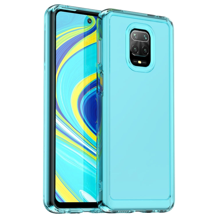 For Xiaomi Poco M2 Pro Candy Series TPU Phone Case(Transparent Blue) - Xiaomi Cases by PMC Jewellery | Online Shopping South Africa | PMC Jewellery