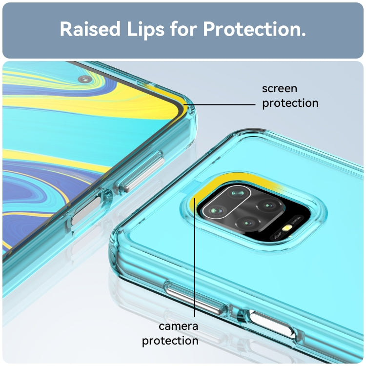 For Xiaomi Poco M2 Pro Candy Series TPU Phone Case(Transparent Blue) - Xiaomi Cases by PMC Jewellery | Online Shopping South Africa | PMC Jewellery