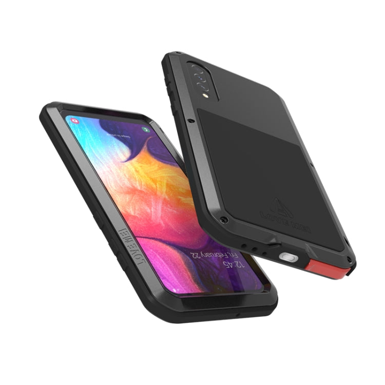 For Galaxy A50 LOVE MEI Metal Shockproof Waterproof Dustproof Protective Case(Army Green) - free shipping - PMC TechLife - Order now!