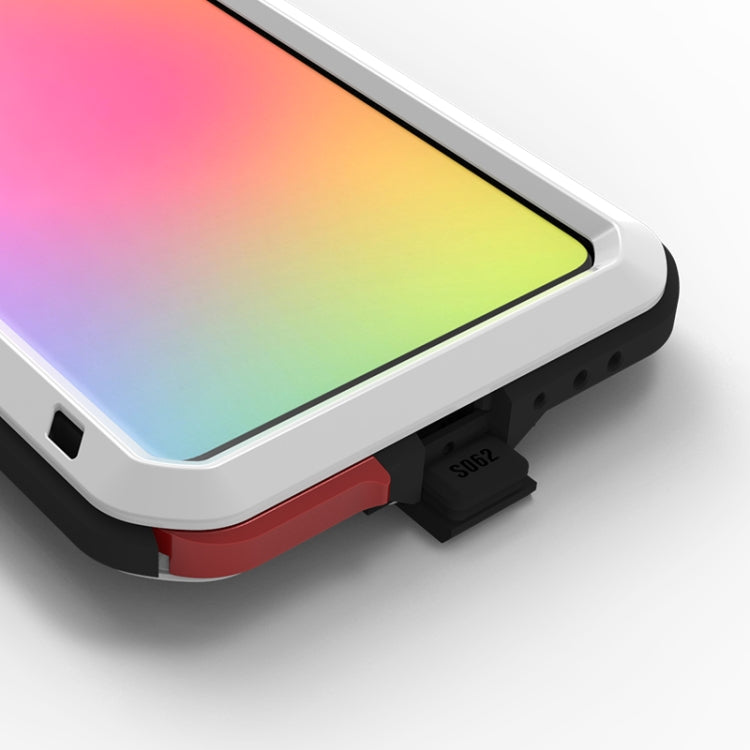 For Galaxy A71 LOVE MEI Metal Shockproof Waterproof Dustproof Protective Case(White) - Galaxy Phone Cases by LOVE MEI | Online Shopping South Africa | PMC TechLife | Buy Now Pay Later Mobicred