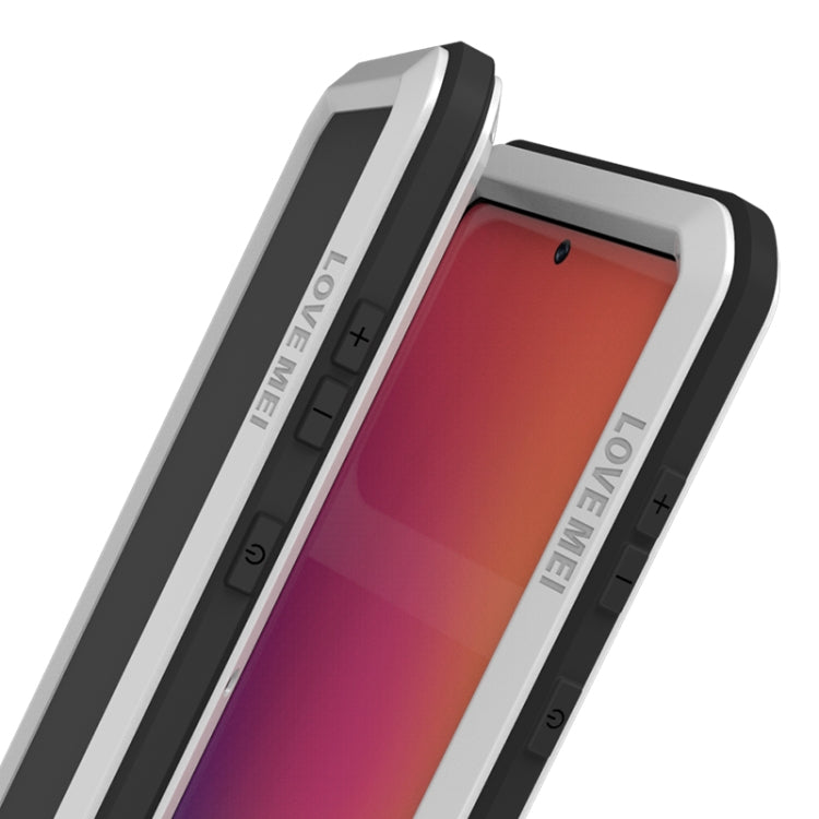 For Galaxy A71 LOVE MEI Metal Shockproof Waterproof Dustproof Protective Case(White) - Galaxy Phone Cases by LOVE MEI | Online Shopping South Africa | PMC TechLife | Buy Now Pay Later Mobicred