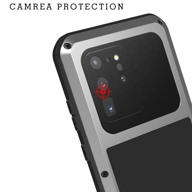 For Galaxy S20 Ultra LOVE MEI Metal Shockproof Waterproof Dustproof Protective Case(Silver) - free shipping - PMC TechLife - Order now!