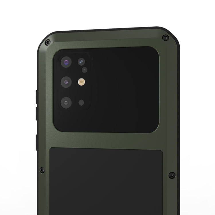 For Galaxy S20 Plus LOVE MEI Metal Shockproof Waterproof Dustproof Protective Case(Army Green) - Galaxy Phone Cases by LOVE MEI | Online Shopping South Africa | PMC TechLife | Buy Now Pay Later Mobicred