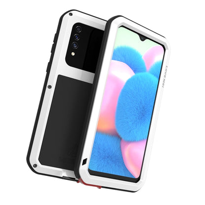 For Galaxy A30s LOVE MEI Metal Shockproof Waterproof Dustproof Protective Case(White) - Galaxy Phone Cases by LOVE MEI | Online Shopping South Africa | PMC Jewellery | Buy Now Pay Later Mobicred