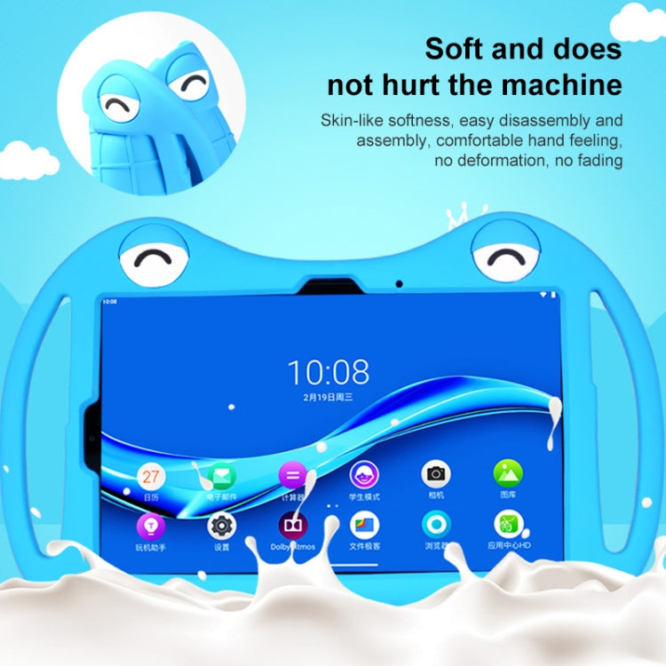 For TCL 10 TabMax 4G 9295G Cartoon Silicone Shockproof Protective Tablet Case(Blue) - Others by PMC TechLife | Online Shopping South Africa | PMC TechLife | Buy Now Pay Later Mobicred