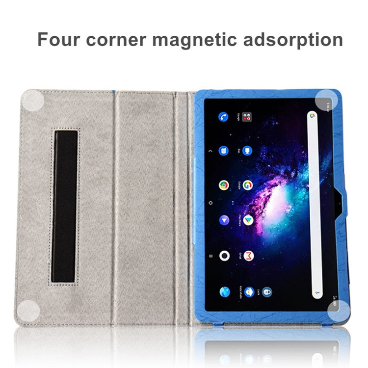 For TCL 10 TabMax 4G Printed Leather Tablet Case with Holder(Blue) - Others by PMC TechLife | Online Shopping South Africa | PMC TechLife | Buy Now Pay Later Mobicred