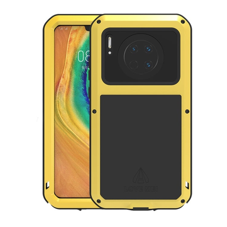 For Huawei Mate 30 LOVE MEI Metal Shockproof Waterproof Dustproof Protective Case(Yellow) - free shipping - PMC TechLife - Order now!
