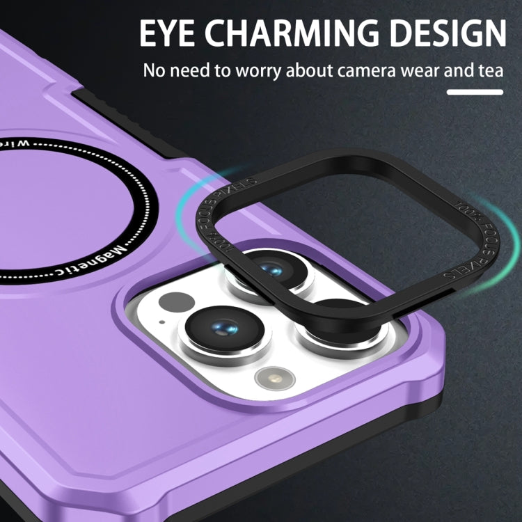 For Samsung Galaxy S23+ 5G MagSafe Shockproof Armor Phone Case(Purple) - Galaxy S23+ 5G Cases by PMC TechLife | Online Shopping South Africa | PMC TechLife