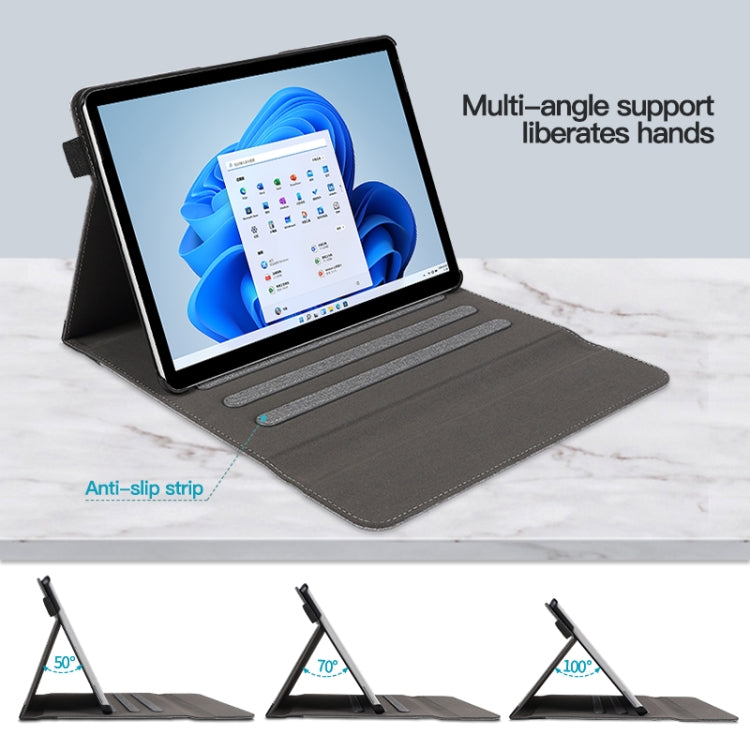 For Microsoft Surface Pro 8 Cloth Texture Stitching Leather Tablet Case(Black) - Others by PMC TechLife | Online Shopping South Africa | PMC TechLife | Buy Now Pay Later Mobicred