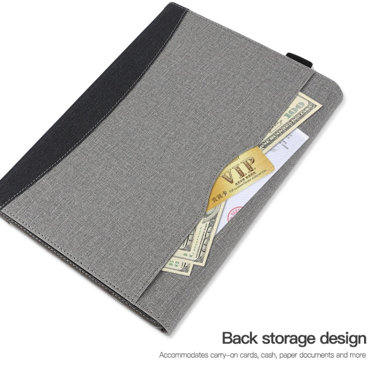 For Microsoft Surface Pro 7 / 6 / 5 / 4 Cloth Texture Stitching Leather Tablet Case(Grey Blue) - Others by PMC TechLife | Online Shopping South Africa | PMC TechLife | Buy Now Pay Later Mobicred