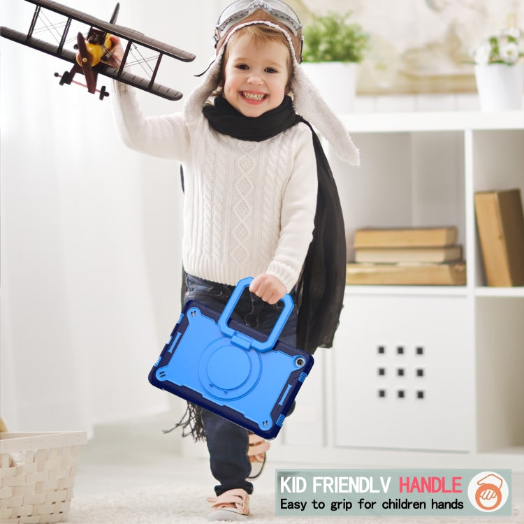 For Lenovo Tab M10 Plus 10.6 3rd Gen 2022 Silicone + PC Bracelet Holder Tablet Case(Navy Blue + Blue) - Lenovo by PMC TechLife | Online Shopping South Africa | PMC TechLife | Buy Now Pay Later Mobicred