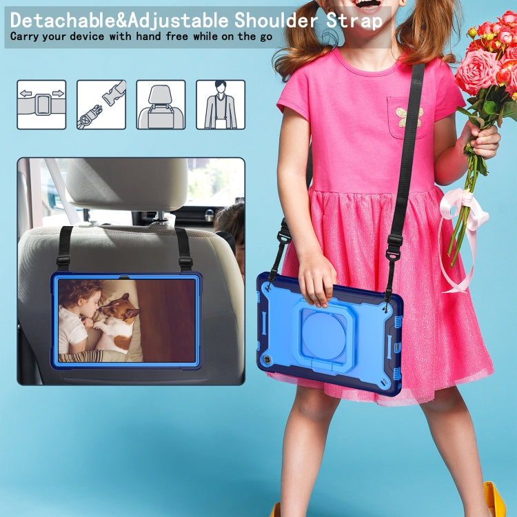 For Lenovo Tab M10 Plus 10.6 3rd Gen 2022 Silicone + PC Bracelet Holder Tablet Case(Navy Blue + Blue) - Lenovo by PMC TechLife | Online Shopping South Africa | PMC TechLife | Buy Now Pay Later Mobicred