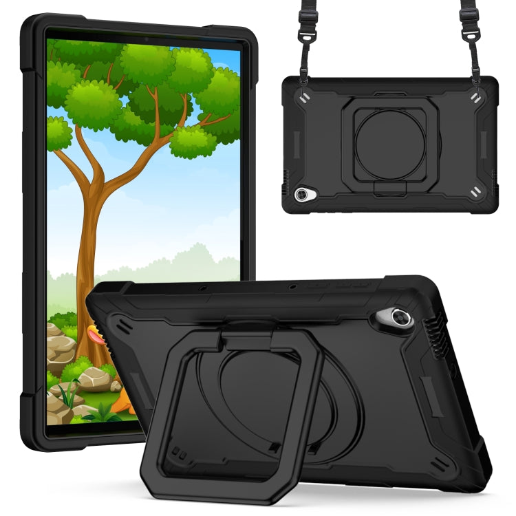 For Lenovo Tab M10 HD 2nd Gen Silicone + PC Bracelet Holder Tablet Case(Black) - Lenovo by PMC TechLife | Online Shopping South Africa | PMC TechLife | Buy Now Pay Later Mobicred