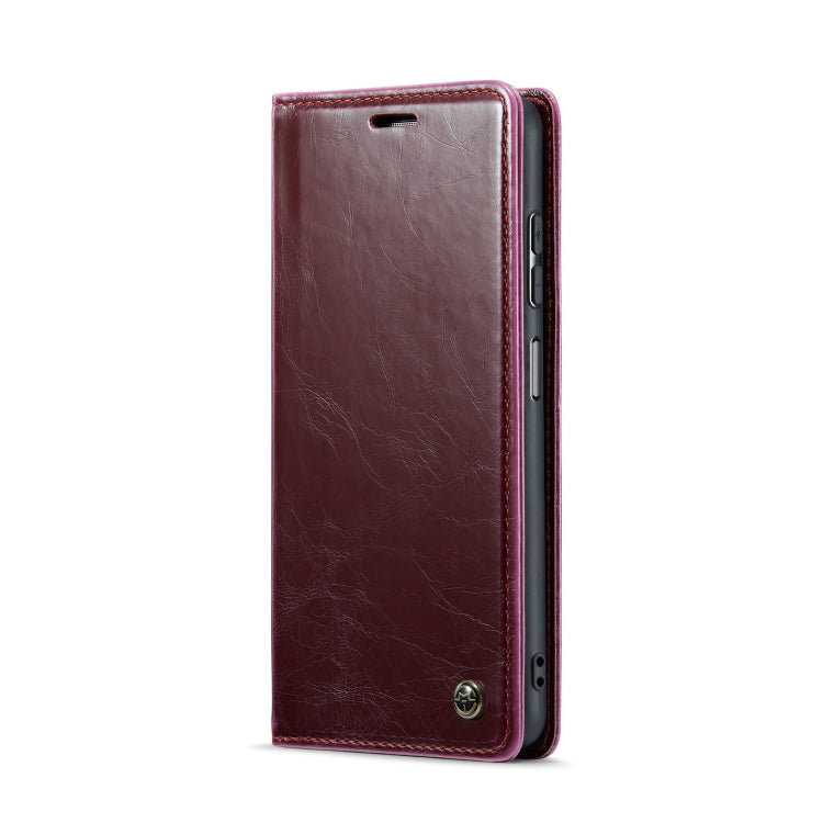 For Samsung Galaxy A32 5G／M32 5G CaseMe 003 Crazy Horse Texture Leather Phone Case(Wine Red) - Galaxy Phone Cases by CaseMe | Online Shopping South Africa | PMC Jewellery | Buy Now Pay Later Mobicred