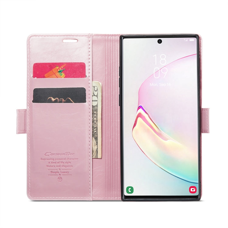 For Samsung Galaxy Note10+ CaseMe 003 Crazy Horse Texture Leather Phone Case(Rose Gold) - Galaxy Phone Cases by CaseMe | Online Shopping South Africa | PMC Jewellery | Buy Now Pay Later Mobicred