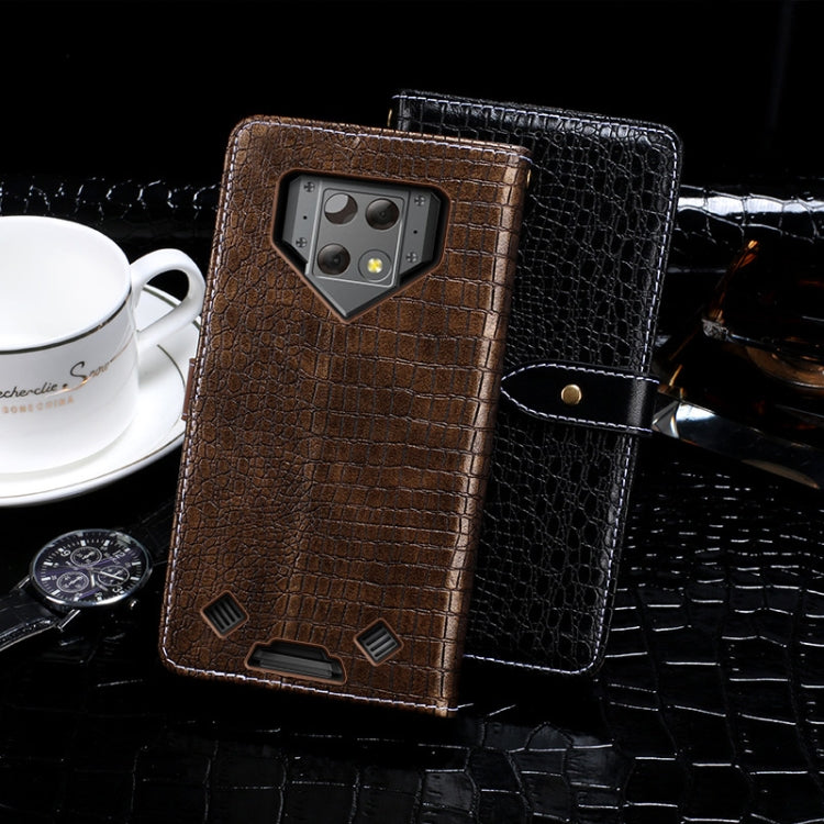 For Blackview BV9800 Pro idewei Crocodile Texture Horizontal Flip Leather Case with Holder & Card Slots & Wallet(Dark Blue) - More Brand by idewei | Online Shopping South Africa | PMC TechLife | Buy Now Pay Later Mobicred