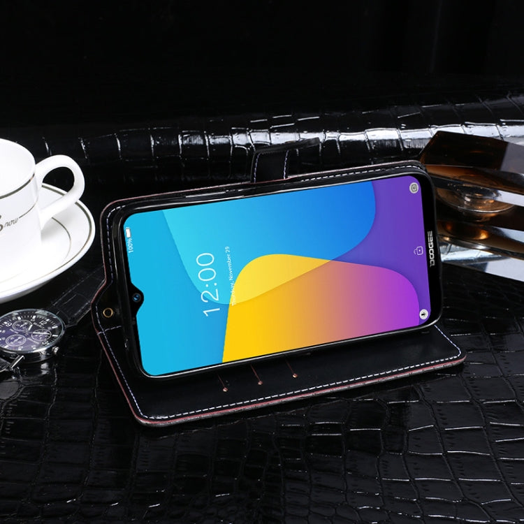 For Doogee X90 idewei Crocodile Texture Horizontal Flip Leather Case with Holder & Card Slots & Wallet(Black) - free shipping - PMC TechLife - Order now!