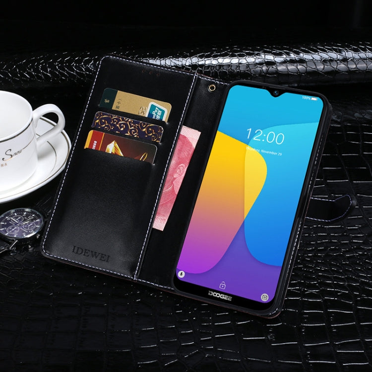 For Doogee X90 idewei Crocodile Texture Horizontal Flip Leather Case with Holder & Card Slots & Wallet(Black) - free shipping - PMC TechLife - Order now!