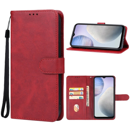 For vivo Y02 Leather Phone Case(Red) - vivo Cases by PMC Jewellery | Online Shopping South Africa | PMC Jewellery | Buy Now Pay Later Mobicred