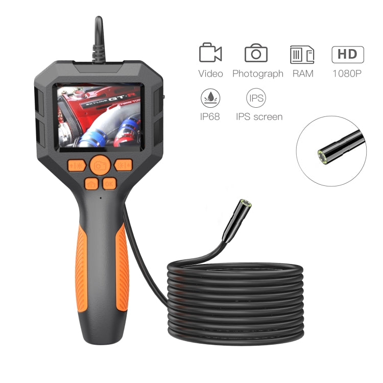 5.5mm P10 2.8 inch HD Handheld Endoscope with LCD Screen, Length:5m -  by PMC TechLife | Online Shopping South Africa | PMC TechLife | Buy Now Pay Later Mobicred