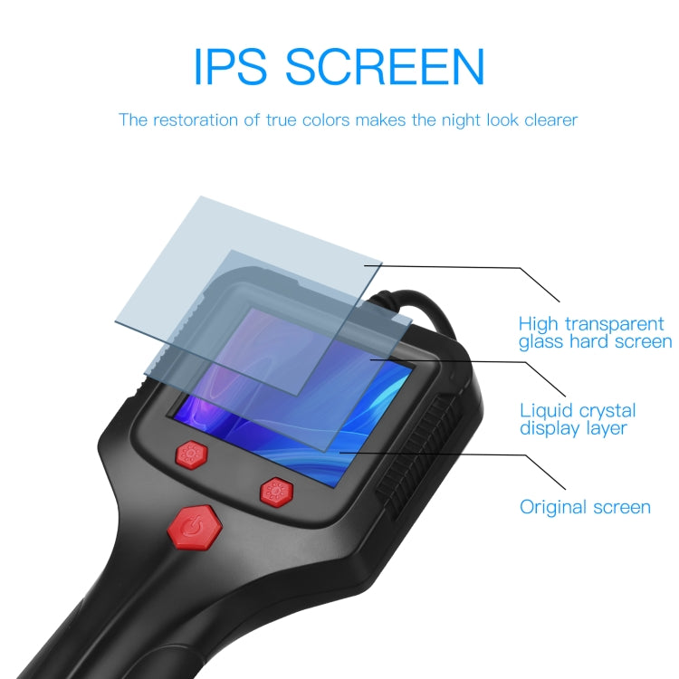 P100 5.5mm 2.4 inch HD Handheld Endoscope Hardlinewith with LCD Screen, Length:10m -  by PMC TechLife | Online Shopping South Africa | PMC TechLife | Buy Now Pay Later Mobicred