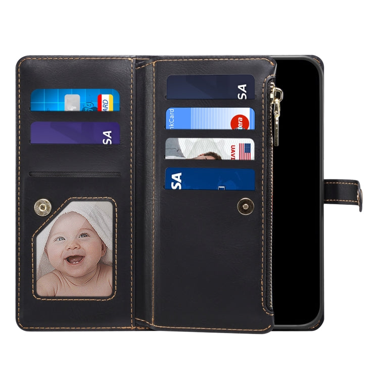 For Google Pixel 7 Pro 5G ESEBLE Star Series Lanyard Zipper Wallet RFID Leather Case(Black) - Google Cases by ESEBLE | Online Shopping South Africa | PMC TechLife | Buy Now Pay Later Mobicred