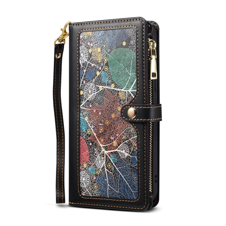 For Google Pixel 6 ESEBLE Star Series Lanyard Zipper Wallet RFID Leather Case(Black) - Google Cases by ESEBLE | Online Shopping South Africa | PMC TechLife | Buy Now Pay Later Mobicred