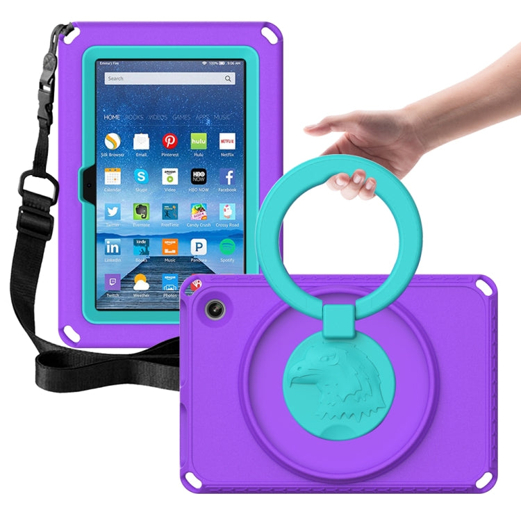 For Amazon Kindle Fire HD7 2022 EVA + PC Shockproof Tablet Case with Waterproof Frame(Purple) - Amazon by PMC TechLife | Online Shopping South Africa | PMC TechLife | Buy Now Pay Later Mobicred