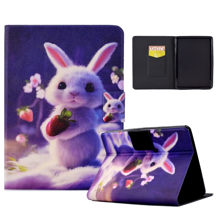 For Amazon Kindle Paperwhite 5 2021 Electric Pressed TPU Smart Leather Tablet Case(Strawberry Bunny) - Amazon by PMC TechLife | Online Shopping South Africa | PMC TechLife | Buy Now Pay Later Mobicred