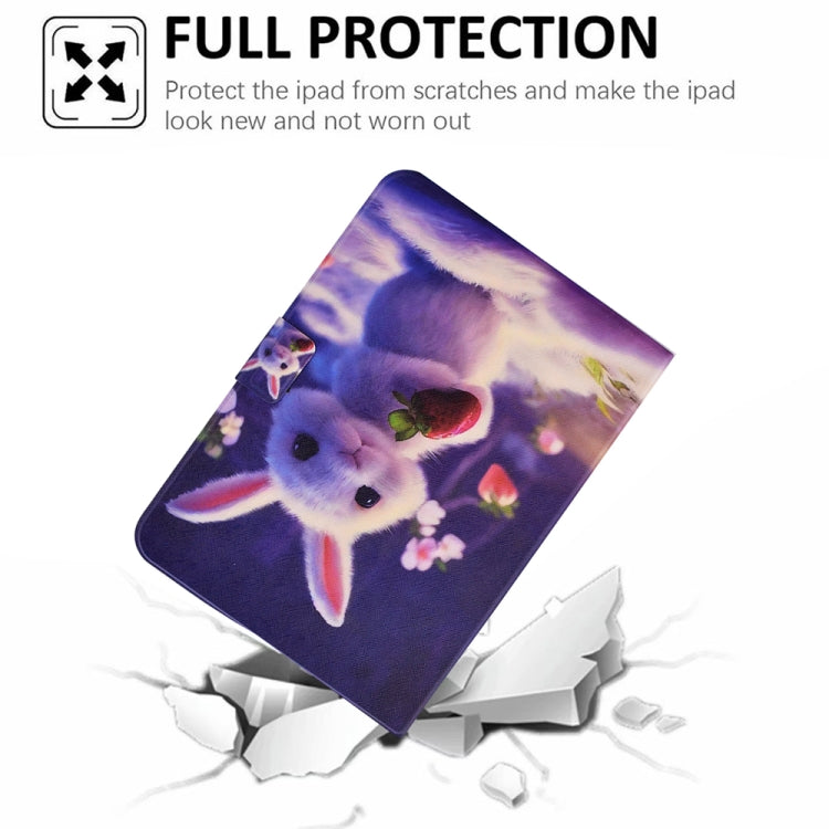For Lenovo M10 Plus Electric Pressed TPU Smart Leather Tablet Case(Strawberry Bunny) - Lenovo by PMC TechLife | Online Shopping South Africa | PMC TechLife | Buy Now Pay Later Mobicred